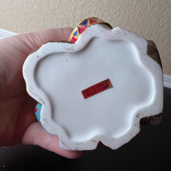 Vintage Porcelain Nutcracker Hinged Keepsake / Christmas Box, Traditions Accents - Picture 8 of 8